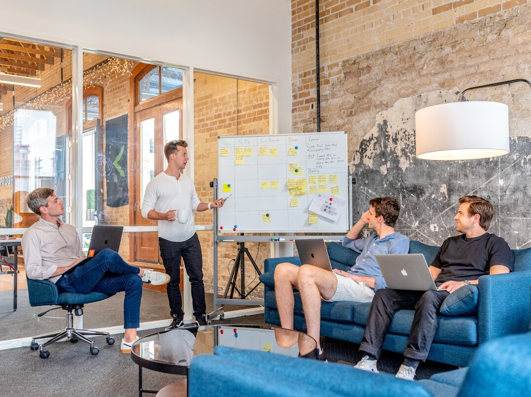 team meeting on risk strategy